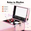 YIYIBYUS Portable Rolling Manicure Table for Nail Teach w/Audio, Professional Makeup Storage Manicure Dressing Table with Wheels 4 Drawers, Cosmetology Travel Case Workstation Artist view 4