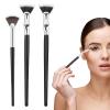 3Pcs Mascara Fan Brush, Folding Angle Lash Brush Mascara Applicator Tool Multifunctional Fan Shaped EyeLash Brushes with Soft Bristles for Upper Lower EyeLash view 1