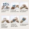 10 Sheets Cute Butterfly Temporary Tattoos Stickers, Birthday Themed Party Supplies Decoration Favors Cartoon Cute Sticker view 3