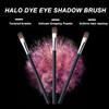 Halo Dye Professional Eye Shadow Brush Set, Black Handle with Textured Bristles, Ergonomic Design for Uniform Powder Application, 3 Pack view 2