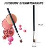 Halo Dye Professional Eye Shadow Brush Set, Black Handle with Textured Bristles, Ergonomic Design for Uniform Powder Application, 3 Pack view 4