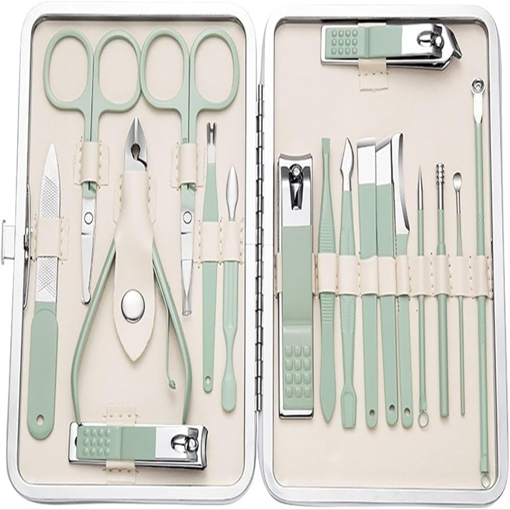 KswyyuwxgqI Nail Clipper Set for Home Manicure Nail Clippers Kit Stainless Steel Nail Tools for Men and Women Grooming Care