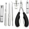 KswyyuwxgqI Stainless Steel Pedicure Tools Set for Toenails and Fingernails with Nail Groove Professional Nail Care Kit view 3