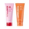 APRILSKIN Deep Cleansing Duo for Blackhead Care: TXA Niacinamide 99 Pore Care Pink Bubble Gum Deep Cleanser and Carrotene IPMP 3-Min Quick Dry Pore Caring Clay Mask view 1