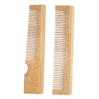 Beavorty 2pcs Mustache Comb Set Fine Tooth Pocket Comb for Beard Grooming and Smoothing Travel-friendly Design for Men s Facial Hair Care