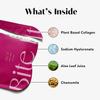 BAWDY Bite It 4 Pack - Plant Based Collagen Butt Mask - Hydrating + Toning Beauty Treatment - 2 Sheets, One for Each Cheek - Clean Beauty for Your Butt (4 Single Use Masks) view 4