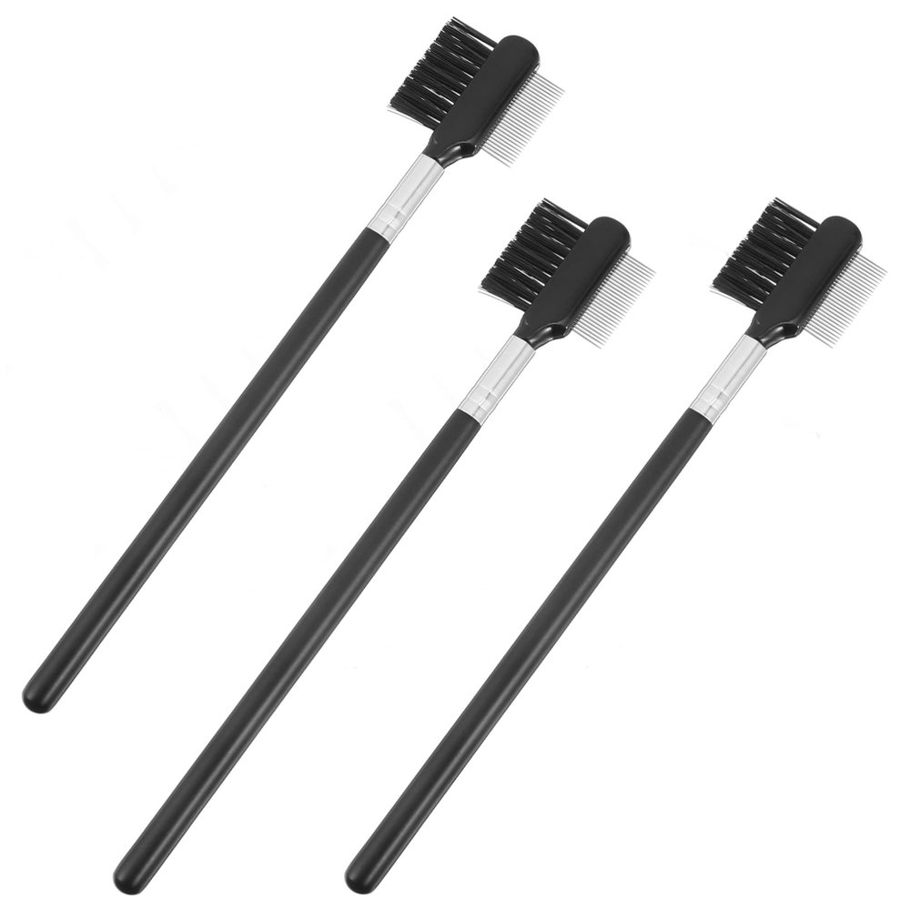 Ipetboom 3pcs Eyebrow Lash Brush Double Head Combs Styling Tool for Hair and Brows