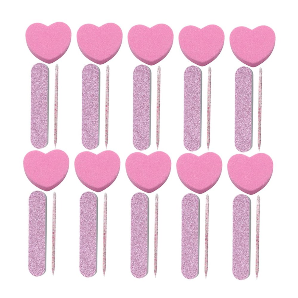 Beavorty 20sets Professional Manicure Kit Nail Tools Nail Files Buffer Blocks Sticks for