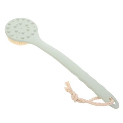 VALICLUD Ergonomic Long Handle Bath Brush for Elderly Soft Body Scrubber with Massage Head for Comfortable Shower Experience Back Cleaner for All Skin Types