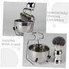 BESTYASH 1set Men Shaving Kit Shaving Brush Bowl and Cleaning Brush for Comfortable and Convenient view 3