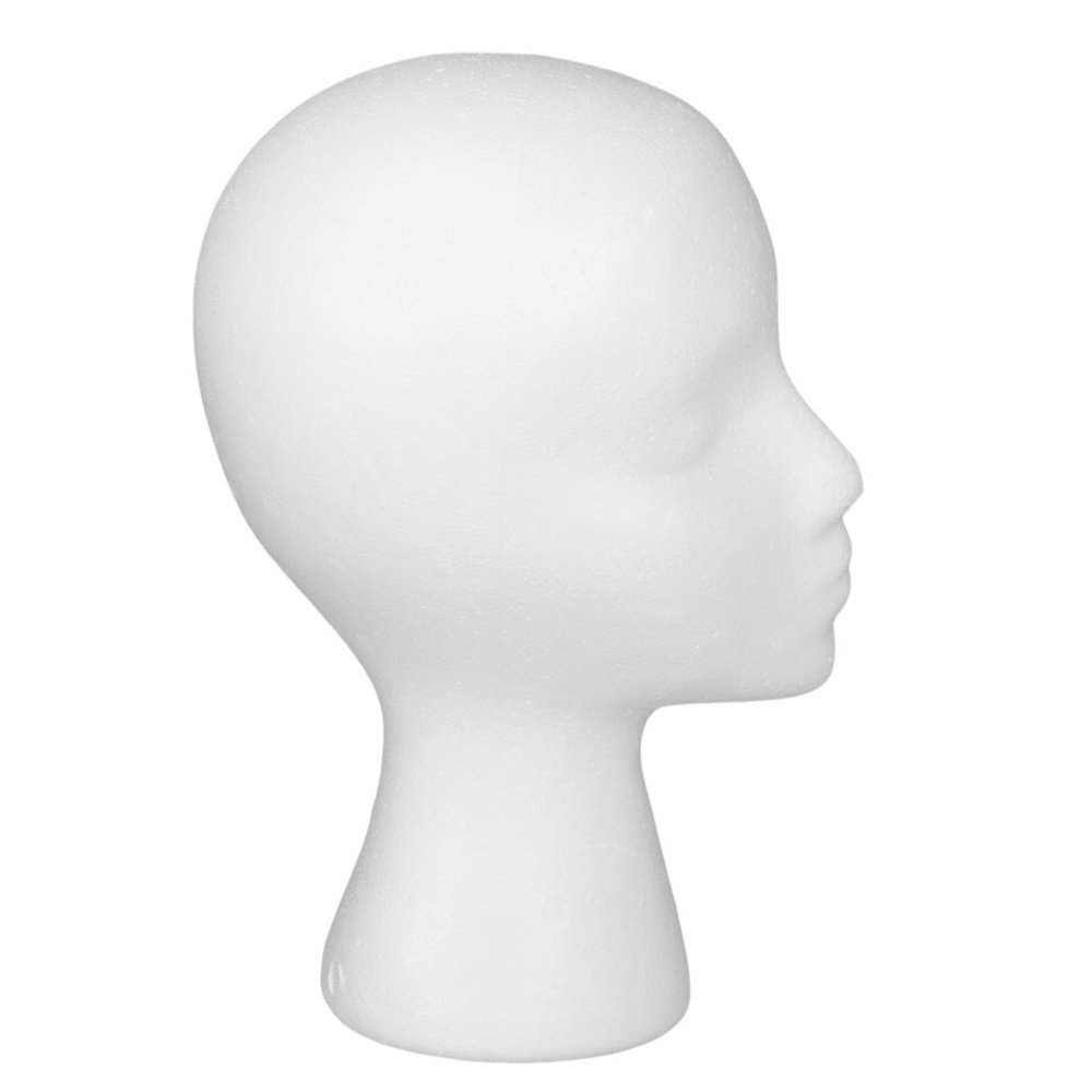 NinthAvenue Basics Foam Mannequin Head Display Stand Lightweight Display Hair, Hats and Hairpieces Head Circumference 19.29inch