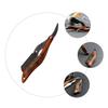 VALICLUD Clip Razor Holder Wooden Handle Portable Manual Beard Trimmer for Shaving and Eyebrow Grooming Sturdy Design for Men view 3