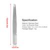 Eyebrow Hair Removal Tweezer Makeup Beauty Tool Close to Skin with Comb Stainless Steel Material Comfort Hold view 2