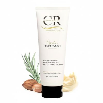 Cristian Rovere - Signature Hair Mask - Deep Conditioning Hair Mask Infused with Shea Butter & Rosemary Extract - Nourishing Hair Treatment for Dry & Damaged Hair - Paraben Free - 8 Fl Oz
