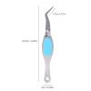 4Pcs Craft Tweezers Cross Locking, Fine Tip Craft Tweezers with Soft Grip for Jewelry Eyelash Extensions Nail Beading Tool view 3