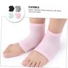 OATIPHO 4pairs Gel Heel Moisturizing Socks for Dry Crack Treatment Open Toe Spa Socks for Men and Women Comfortable Foot Care view 3