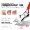 Treatonic Ingrown Toenail Clipper Removal Kit - Toenail Clippers for Thick, Fungal-Damaged, Curved Nails with Lifter & File, Long-Handle Pedicure Tools for Men, Women & Seniors view 2