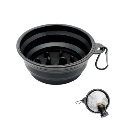 Foldable Shaving Bowl with Carabiner, Silicone Shave Mug for Men, Quick Lather Shaving Cream Bowl, Portable Travel Shaving Soap Bowl, Non-Slip Base, Lightweight Collapsible Design