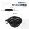 Foldable Shaving Bowl with Carabiner, Silicone Shave Mug for Men, Quick Lather Shaving Cream Bowl, Portable Travel Shaving Soap Bowl, Non-Slip Base, Lightweight Collapsible Design view 4