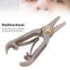 Nose Hair Beauty Scissor, Ti Alloy Round Tip Grooming Scissor Nose Hair Trimming Tool for Eyebrows Beard view 4
