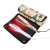 2-in-1 Curling Iron Travel Case with Removable Heat Resistant Mat Hair Tools Organizer Storage Bag for Curling Iron Straightener Flat Hair Dryer, Merry Christmas Dog Beige Travel Bag for view 2