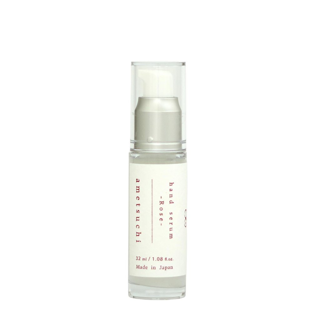 ametsuchi Hand Serum Rose with Onsen Water, Sulfate-Free & Paraben-Free, Lightweight, Deep Hydration, Made in Japan