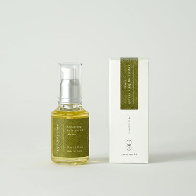 ametsuchi Repairing Hair Serum with Hinoki, Lightweight Oil, Revitalizes Dry or Damaged Hair and restores Shine, Made in Japan