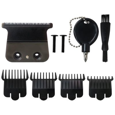 707B Replacement Blade Compatible for BaBylis-PRO FX787 & FX726 Trimmers, Replacement Blades with 4 Guards Set 1 Screwdriver Compatible for BaByliss Trimmer (Black)