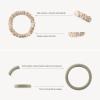 10PCS Silk Scrunchies and Hair Ties Set - No Damage Silk Hair Ties Elastics, Scrunchies for Women Girls, Soft Stretchy Ponytail Holders view 3