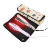 2 in 1 Hair Tools Organizer and Heat Resistant Mat with Zipper Carrying Case Flat Curling Iron Waterproof Organizer for Flat Irons, Straighteners, Curling Irons, Crown Stars Pattern Travel view 2