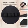 AIYUNC Exfoliating Gloves, Body Scrubber Bath Shower Silicone Exfoliates Gently for Shower, Spa, Dead Skin Cell Remover Black,5.3inch view 2