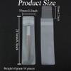 10Pcs 55x211cm/2.2x8.3 inch Translucent Frosted EVA Makeup Brush Guard Protectors Make Up Brush Holding Pouch Organizer Cosmetic Brushes Pen Portable Bags for Travel Home Use (Not Include Brushes) view 2