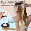 2-Piece Self Tanner Brush Set  Long Handle Lotion Applicator For Back and Kabuki Brush for Self Tanner, Body Makeup Brush for Bronzer, Creams, Mousse & Sunless Tanners view 2