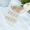 BQZQPAMZ 24pcs Nude Almond False Nails Spring Flowers Press on Nails Medium with Glue Green Leaves Design Stick on Nails Full Coverage Acrylic Nails Women Nail Art Supplies view 4