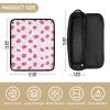 2 in 1 Hair Tools Organizer with Heat Resistant Mat Carrying Case Flat Curling Iron Waterproof Organizer for Curling Iron Straightener Flat Hair Dryer, Childish Pink Strawberry Polka Dot view 4
