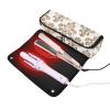 2-in-1 Curling Iron Travel Case and Heat Resistant Mat with Zipper Heating Tools Travel Bag Organizer for Hot Tools Curling Iron Flat Irons Hair Volumizer Styler, Boho Brown Pattern Travel view 2