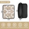 2-in-1 Curling Iron Travel Case and Heat Resistant Mat with Zipper Heating Tools Travel Bag Organizer for Hot Tools Curling Iron Flat Irons Hair Volumizer Styler, Boho Brown Pattern Travel view 4