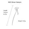 HangErFeng Women Silver Accessories Flower Shape Hairpin 871 view 2