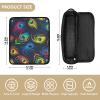 2 in 1 Hair Tools Organizer with Removable Heat Resistant Mat Waterproof Flat Curling Irong Travel Organizer for Straigheners, Curling Iron, Hair Dryer, Colorful Peacock Feathers Women view 4