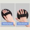 AIYUNC Exfoliating Gloves, Body Scrubber Bath Shower Silicone Exfoliates Gently for Shower, Spa, Dead Skin Cell Remover Pink,5.3inch view 4
