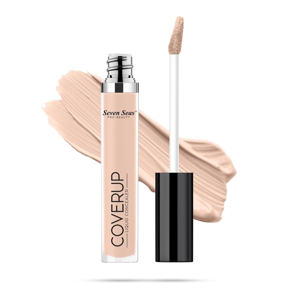 Cover Up Liquid Concealer | Oil Free and Light Weight Concealer with Matte Finish | Full Coverage Liquid Concealer for Face Makeup | Easily Blend-able | Nude-7ml