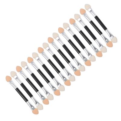 BAZEITFLOW 30pcs Double Sided Eye Shadow Brush Makeup Tools Latex Applicators for Women Boys and Girls