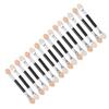 BAZEITFLOW 30pcs Double Sided Eye Shadow Brush Makeup Tools Latex Applicators for Women Boys and Girls view 1
