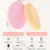 2 Pack Makeup Sponge For Foundation, Oval Puff Beauty Egg Foundation Sponge, Professional Latex Free Makeup Sponges for Eye Foundations Blush Application, Forehead Cheeks Dry and Wet (Skin Tone,Pink) view 3