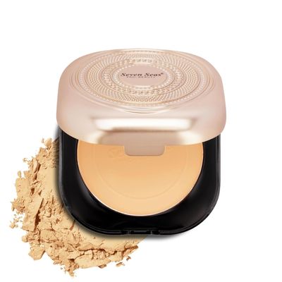 HD Full Coverage Compact Powder | 2 in 1 Oil Control Compact Powder for Women | Shimmery & Matte Finish | Lightweight and Long Lasting (Natural, 42.8g)