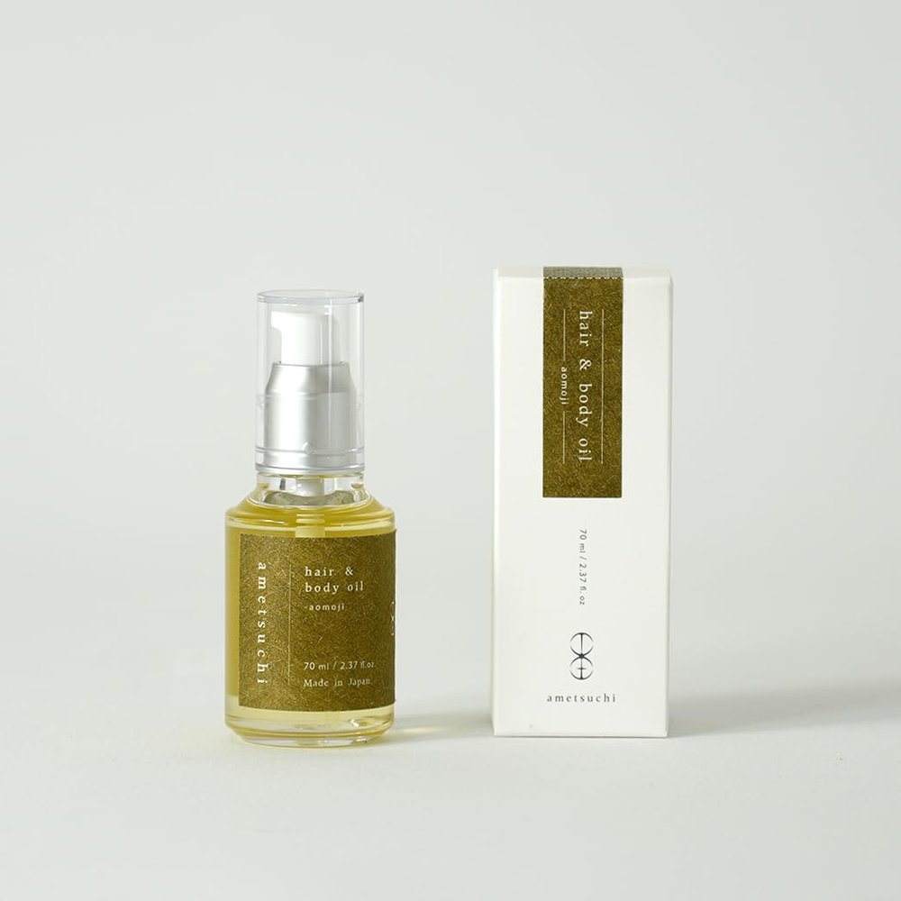 ametsuchi Hair & Body Oil with Hinoki-Hydrates and Nourishes Hair and Skin, Made in Japan