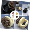 Healvian 4pcs Beard Comb Brush Beard Brush Kit for Styling Portable Easy to Use Random Color view 4