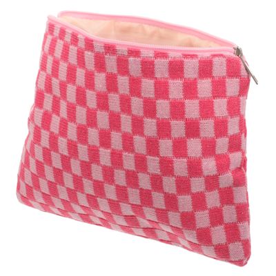 VALICLUD Portable Period Storage Pouch for Women, Compact Pink Zipper Bag
