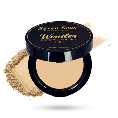 2in1 Oil Control Perfect Coverage With Fresh & Moisturized Skin Wonder Compact Powder (NATURAL, 23g)