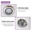 Acrylic Footbath Spa Foot Bath Pedicure with Heat and Age Bowl Salon Equipment Jets Colorful Lamp for Hotel Club view 4